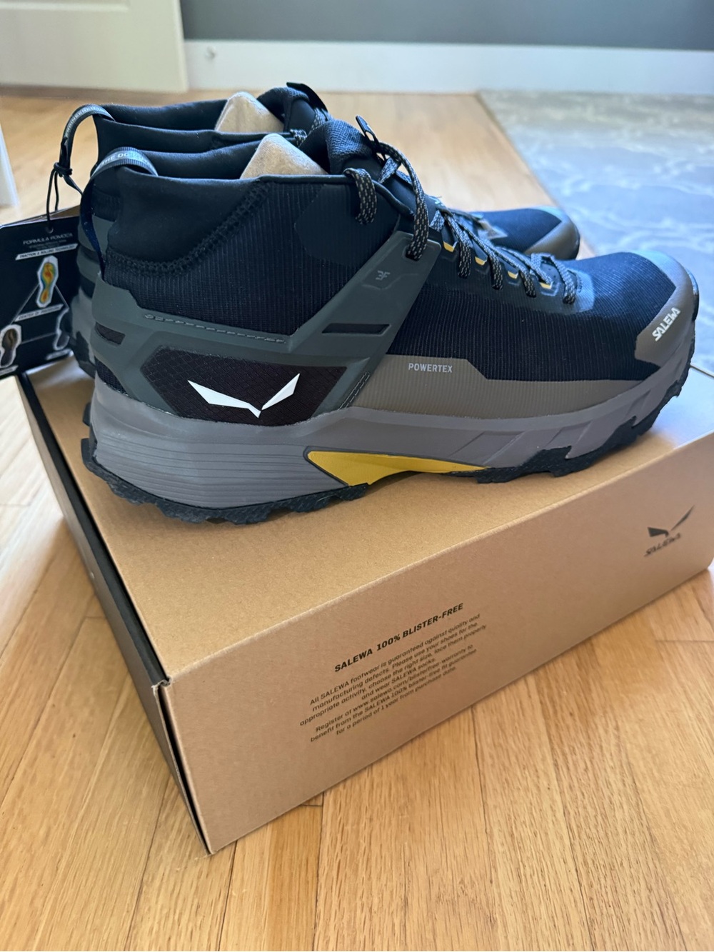 Salewa Pedroc 2 Mid PTX - mens - size 12 / 46 - black